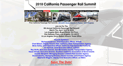 Desktop Screenshot of californiapassengerrailsummit.com